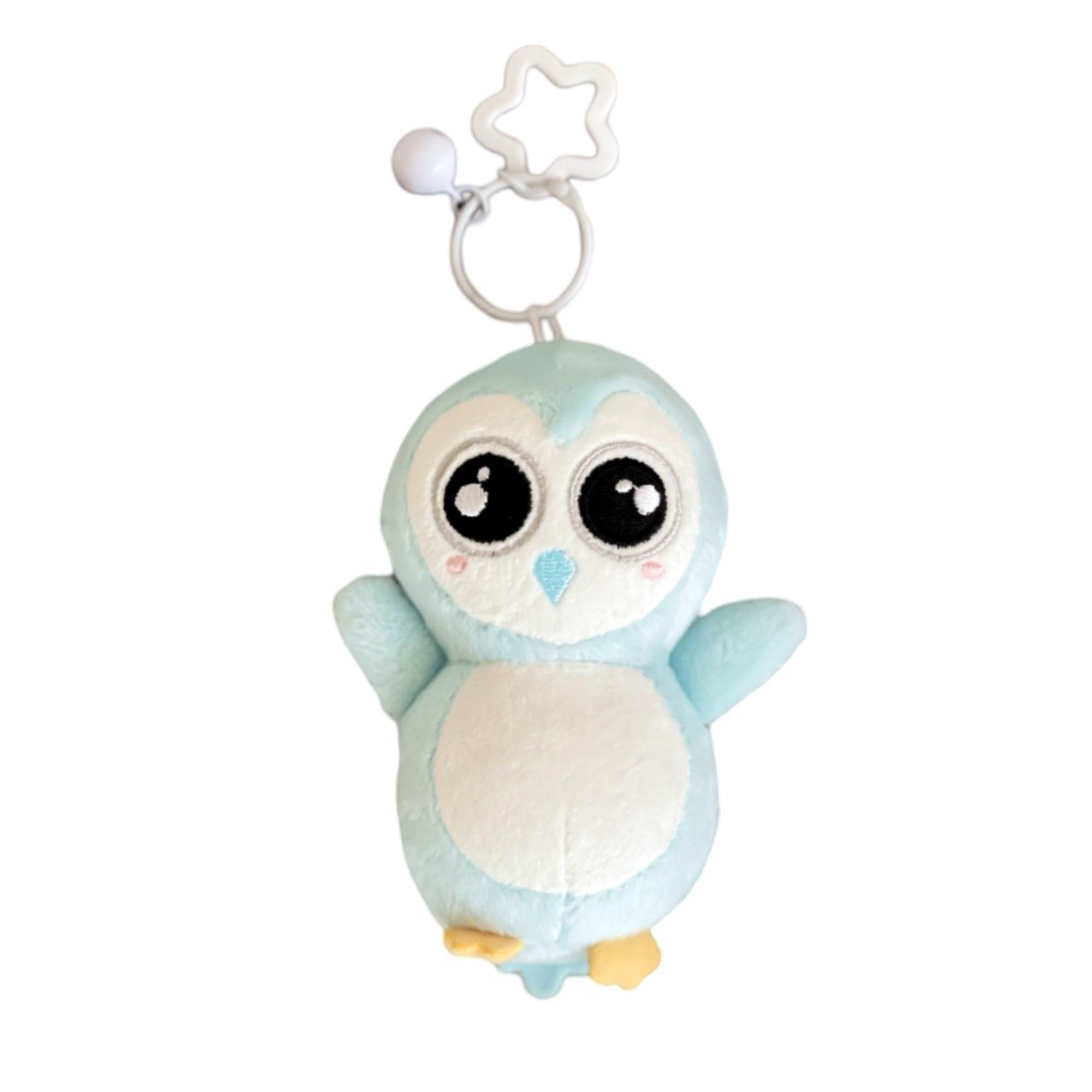Pretzel the Penguin — Mini Clip squishy PretziPal plush