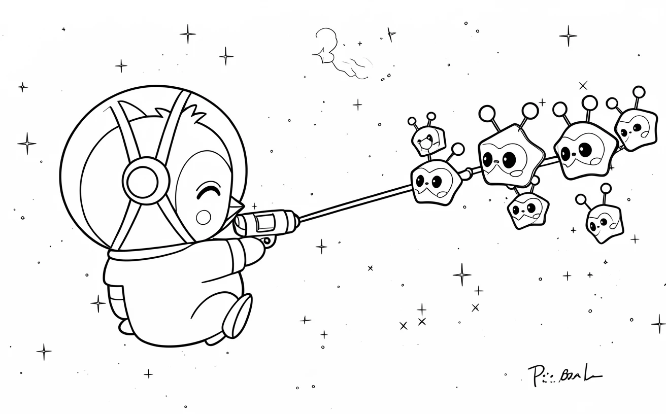 Space Penguin & Star Aliens